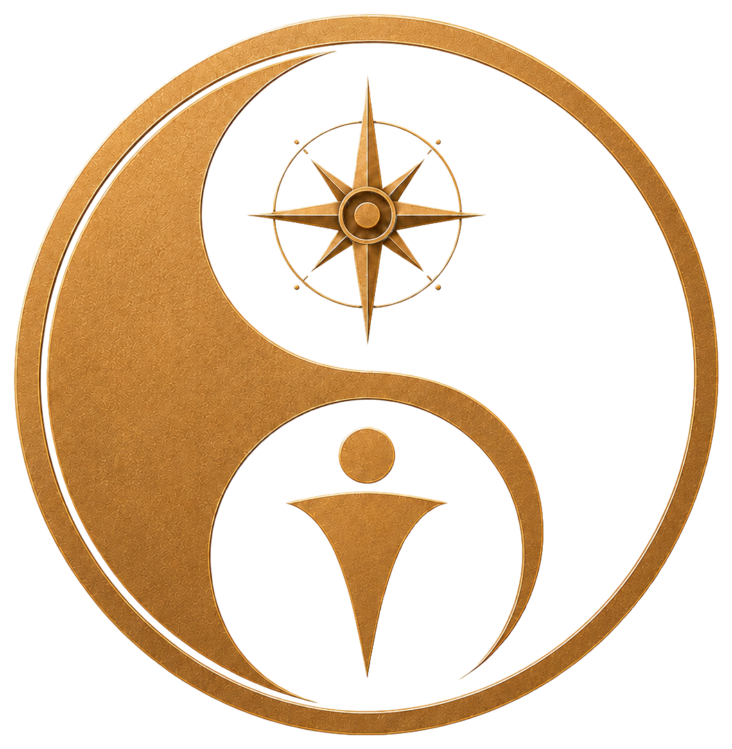 WIDTW Logo: goldener Wandel-Kompass